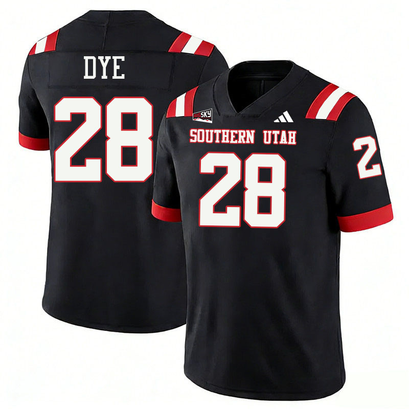 Southern Utah Thunderbirds #28 Joshua Dye College Football Jerseys,Uniforms Stitched-Black